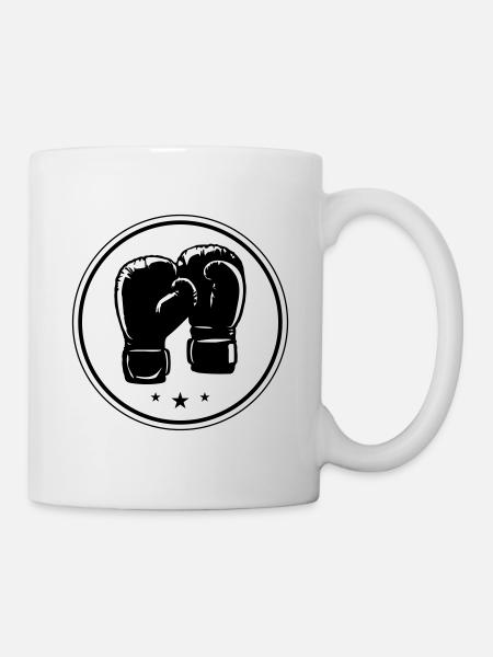 Boxhandschuhe Symbol Boxen Sport - Tasse - Weiß