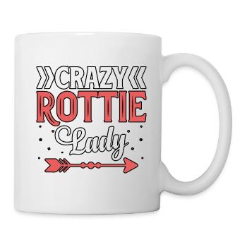 Crazy Rottie lady - Mug - white - Right