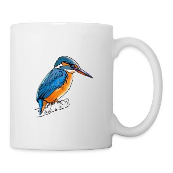 Eisvogel - Tasse - Weiß - Rechts