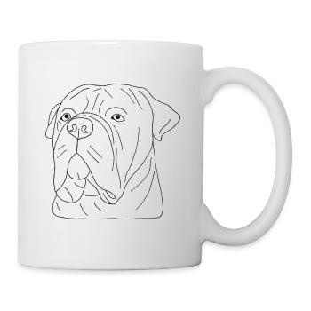 Bullmastiff - Tasse - Weiß - Rechts