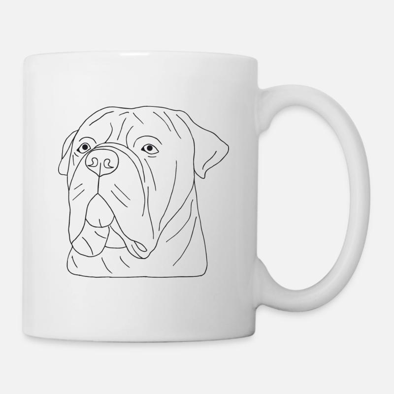 Bullmastiff - Tasse - Weiß
