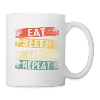 Mangez du sommeil en laboratoire répéter - Mug blanc - blanc - Droite