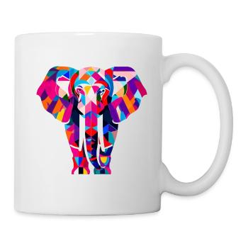 Elephant - Tasse - Weiß - Rechts