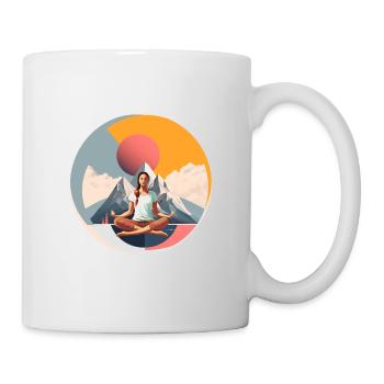 Yoga, Namaste, chill, customizable - Mug - white - Right