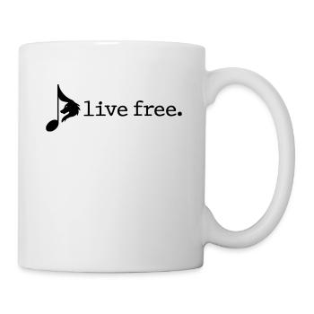Logo gratuit en direct - Mug blanc - blanc - Droite