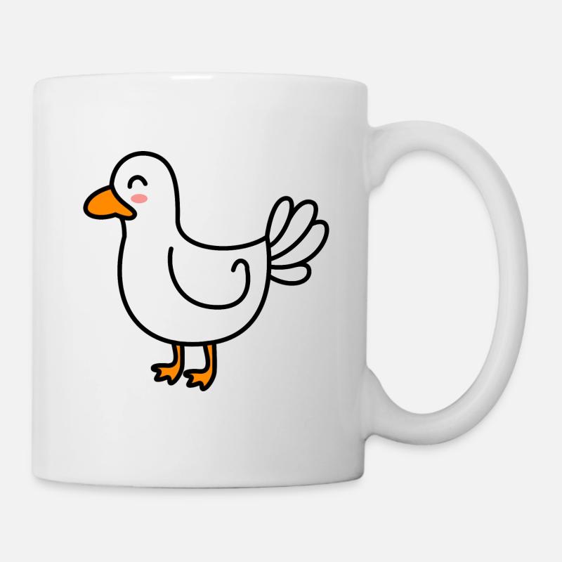 Gans Comic Tier - Tasse - Weiß
