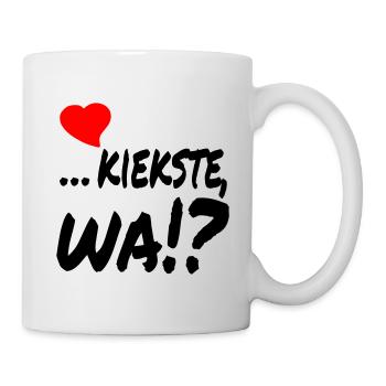 herzlich kiekste wa - Tasse - Weiß - Rechts