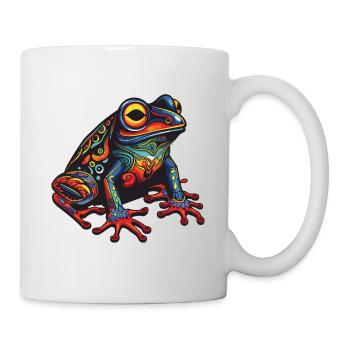 Portrait de grenouille - Mug blanc - blanc - Droite