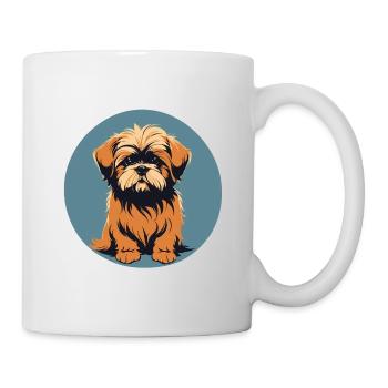 Lhasa apso Hundeporträt Bild - Tasse - Weiß - Rechts