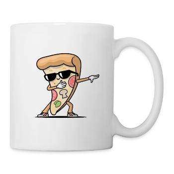 Dabbing Pizza - Mug blanc - blanc - Droite