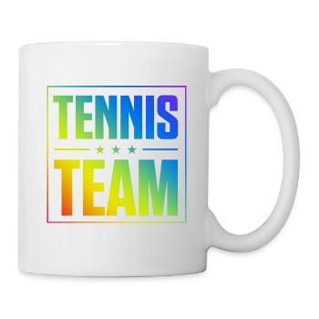 Équipe de tennis - Mug blanc - blanc - Droite