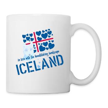 Iceland fox - Tasse - Weiß - Rechts