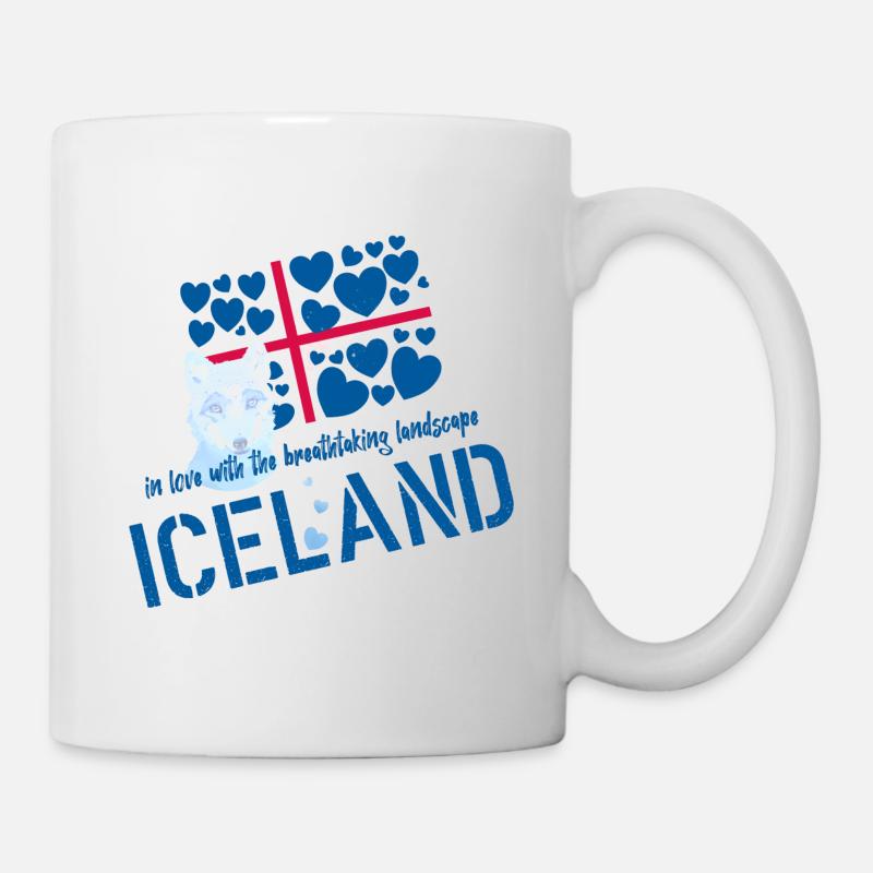 Iceland fox - Tasse - Weiß