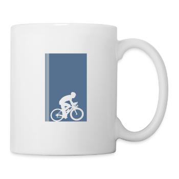Fahrrad Radfahren Radfahrer Radfahren - Tasse - Weiß - Rechts
