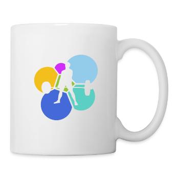 Weightlifting Gym Kraftsport Muskelprotz - Tasse - Weiß - Rechts