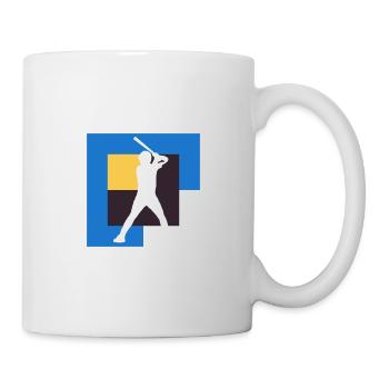 Baseball Baseballschläger Catcher - Tasse - Weiß - Rechts