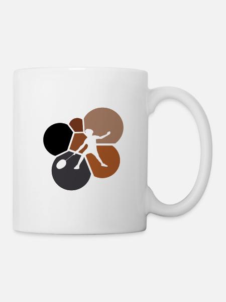 Badminton Smash Badmintonspieler - Tasse - Weiß