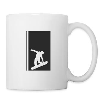 Snowboard Snowboarder Snowboarding - Mug - white - Right