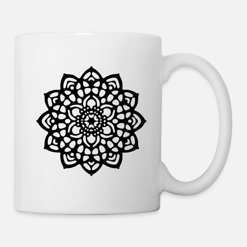 Mandala mittel - Tasse - Weiß