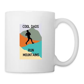 Cool Dads Run Mountains - Mug blanc - blanc - Droite