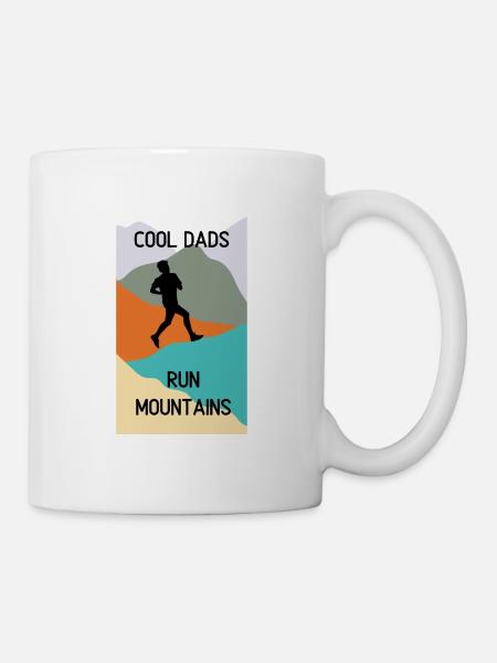 Cool Dads Run Mountains - Mug blanc - blanc