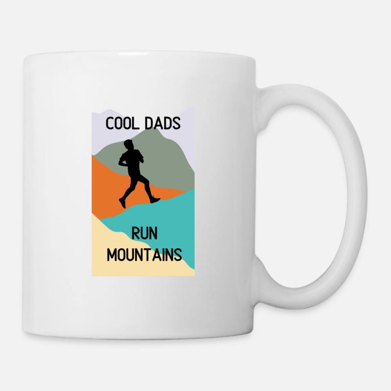 Cool Dads Run Mountains - Mug blanc - blanc