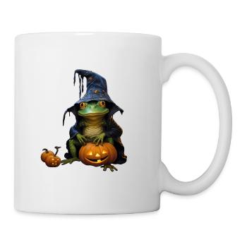 Halloween Frosch - Tasse - Weiß - Rechts