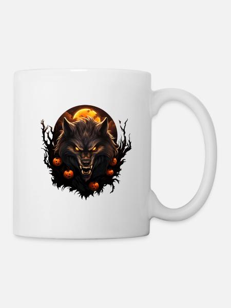Halloween Werwolf - Tasse - Weiß