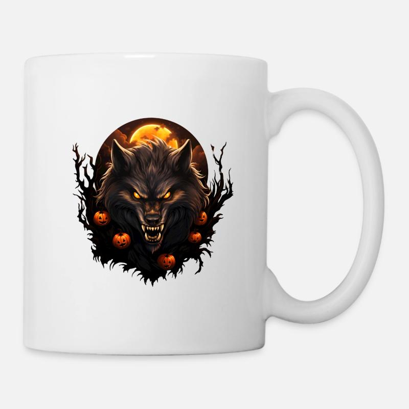 Halloween Werwolf - Tasse - Weiß