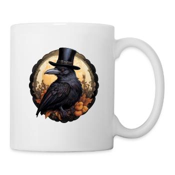 Halloween Rabe 1 - Tasse - Weiß - Rechts