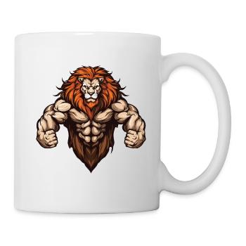 Leo Fitness Muscles Entraînement Gym - Mug blanc - blanc - Droite