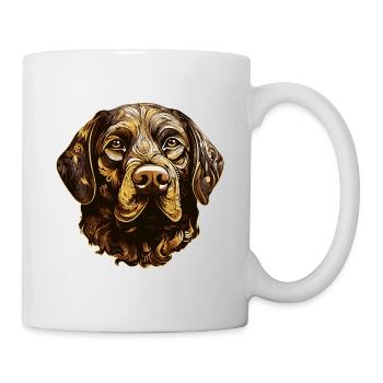 Labrador Dog Head Animal - Mug - white - Right