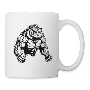 Musculation Tiger Muscles - Mug blanc - blanc - Droite