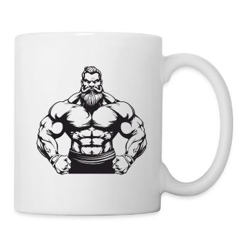 Homme Muscles Musculation - Mug blanc - blanc - Droite