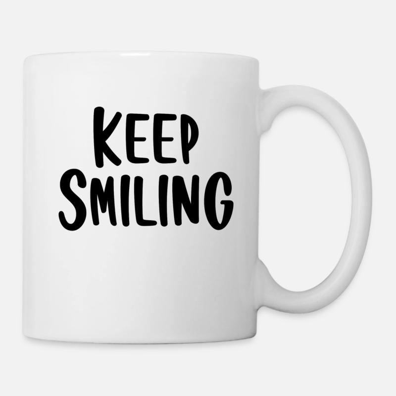 KEEP SMILING - Mug - white