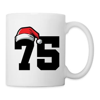 75 Numéro Noël - Mug blanc - blanc - Droite