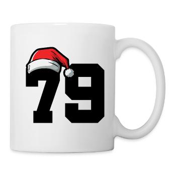 79 Zahl Weihnachten - Tasse - Weiß - Rechts