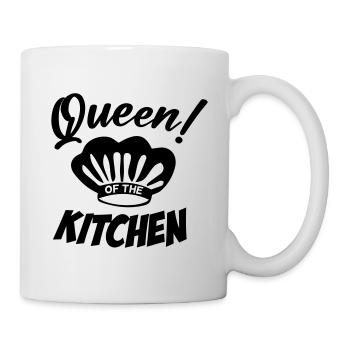Queen of The Kitchen Chef - Tasse - Weiß - Rechts