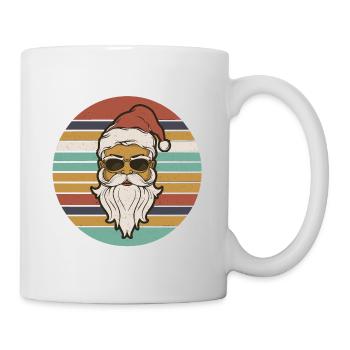 Santa retro funny style - Mug - white - Right