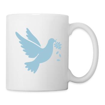 Dove of peace against war for peace - Mug - white - Right