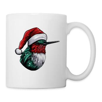 Kolibri Vogel Weihnachten Portät - Tasse - Weiß - Rechts