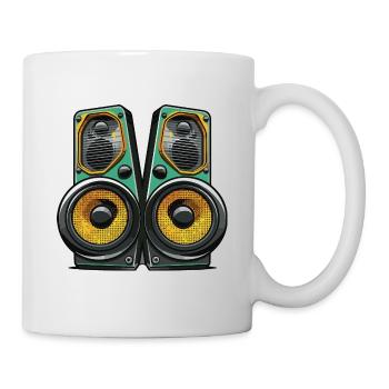 Musik Boxen Symbol Bass - Tasse - Weiß - Rechts