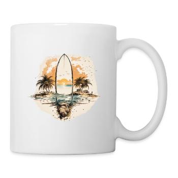 Strandträume - Tasse - Weiß - Rechts