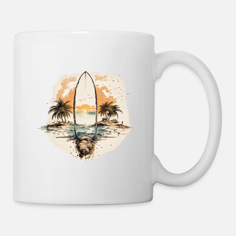 Strandträume - Tasse - Weiß