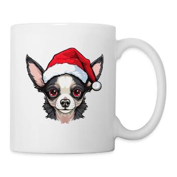 Chihuahua Dog Christmas Portrait Xmas - Mug - white - Right
