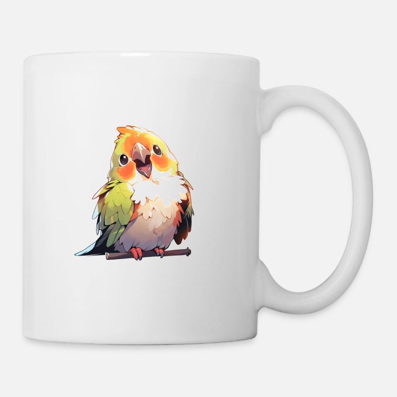 Papageien - Tasse - Weiß