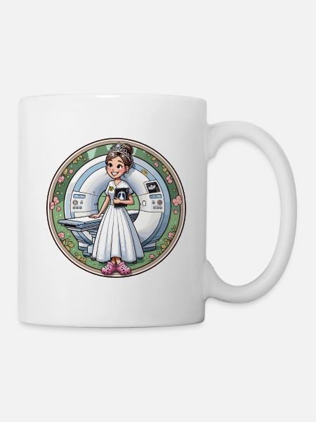 Princesse Manip Radio Radiologue Femme Radiologie - Mug blanc - blanc