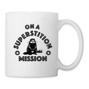 En mission de superstition avec Marmot - Mug blanc - blanc - Droite