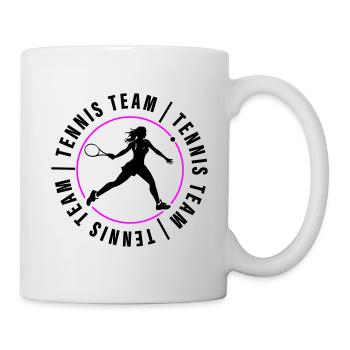 Joueur de club de l’équipe de tennis - Mug blanc - blanc - Droite