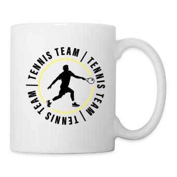 Joueurs de club de l’équipe de tennis - Mug blanc - blanc - Droite